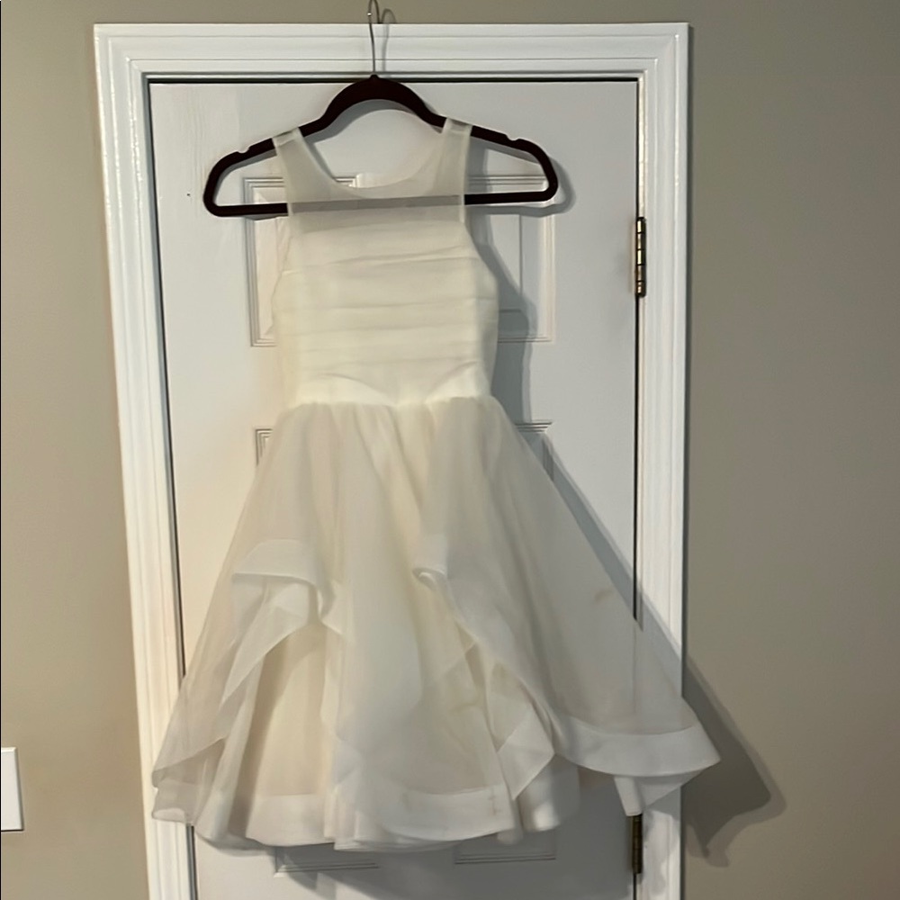 Elegant White Kids Formal Flower Girl 7